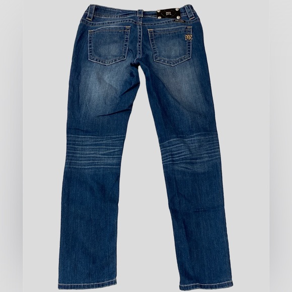 Women's Miss Me Mid-Rise Cuffed Distressed Destructed Skinny Jeans Size 28 VGC - Picture 3 of 8